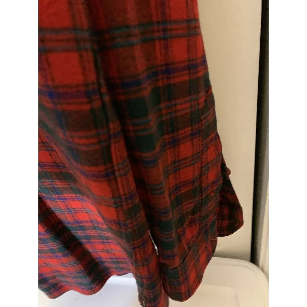 Vintage Pendleton Men’s‎ 17 1/2 Red Plaid Virgin Wool Shirt USA